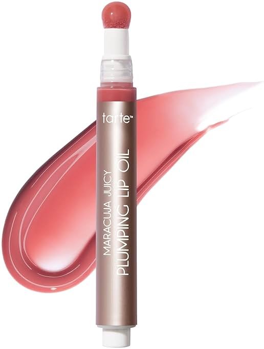 tarte maracuja juicy plumping lip oil - Hydrating & Volumizing Lip Plumper Gloss Balm with Nourishing Hyaluronic Acid & Vitamin E, Plumps & Moisturizes, Vegan & Cruelty Free - Product Image