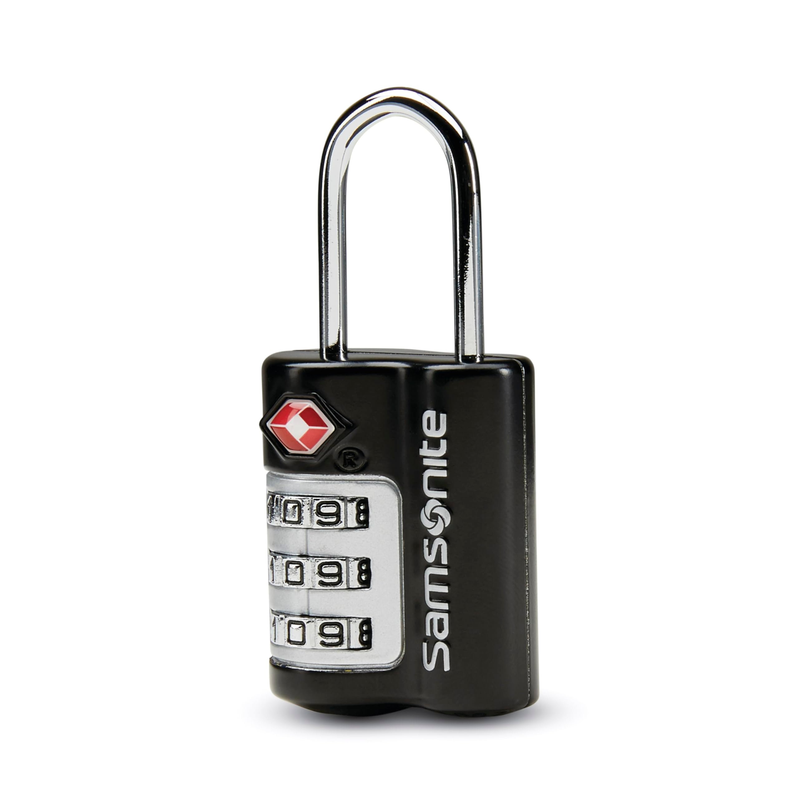 Samsonite 3-Dial Combination Lock, TSA Approved Travel Lock, Black - Product Image