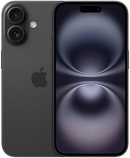 Apple iPhone 16 Plus, 128GB, Black - Unlocked (Renewed) - Product Image