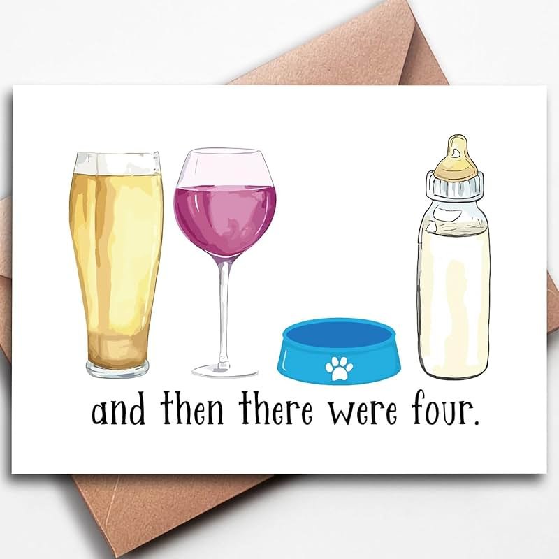 Hqulpr Lovely Baby Shower Card, Funny New Baby Congratulations Card for New Mom Dad Parents - Product Image