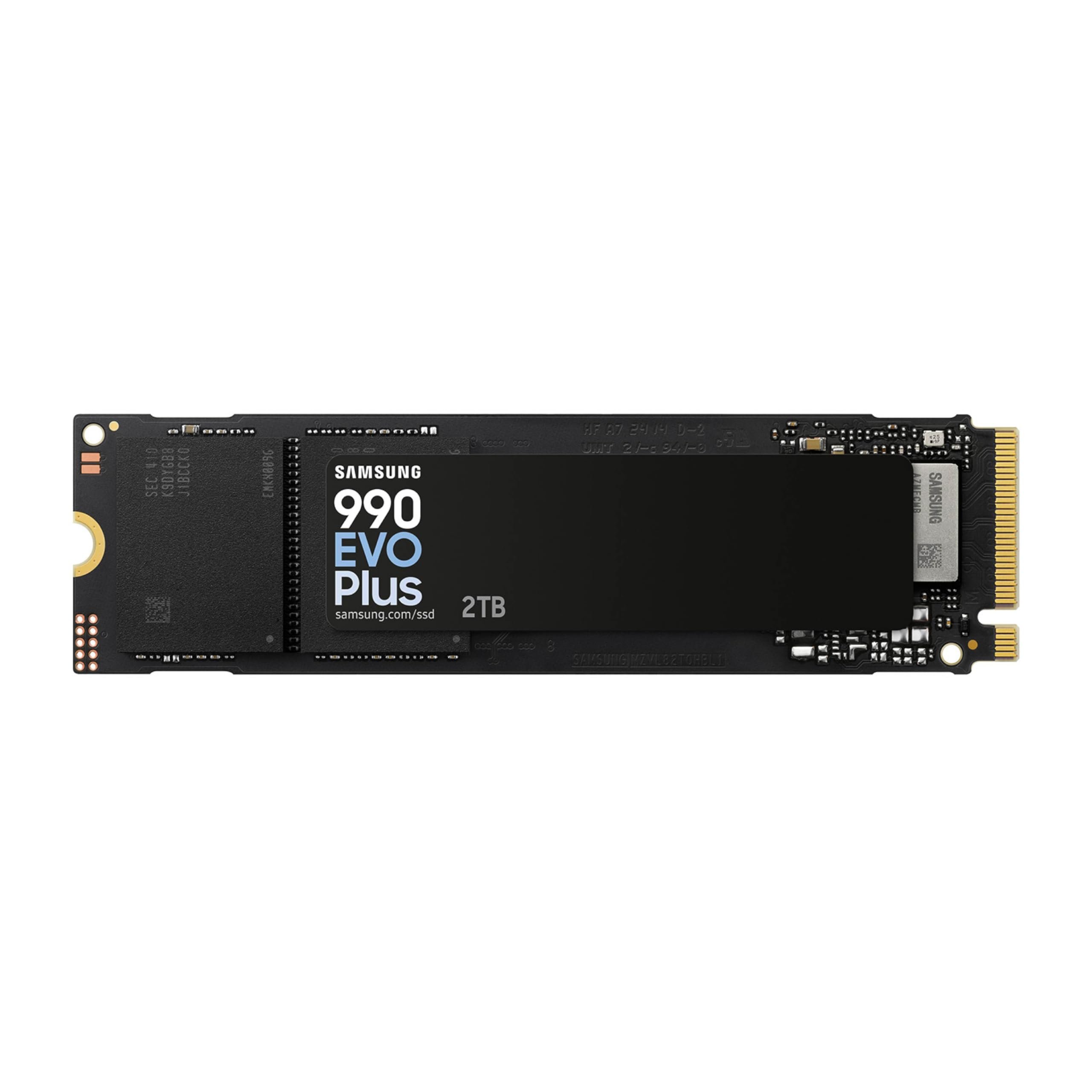 Samsung SSD 990 EVO Plus 2TB, PCIe Gen 4x4 | 5x2 M.2 2280, Up to 7,250 MB/s | NVMe Internal Solid State Drive, Upgrade Storage for PC/Laptops, HMB Technology & Intelligent Turbowrite 2.0 (MZ-V9S2T0B/AM) - Product Image