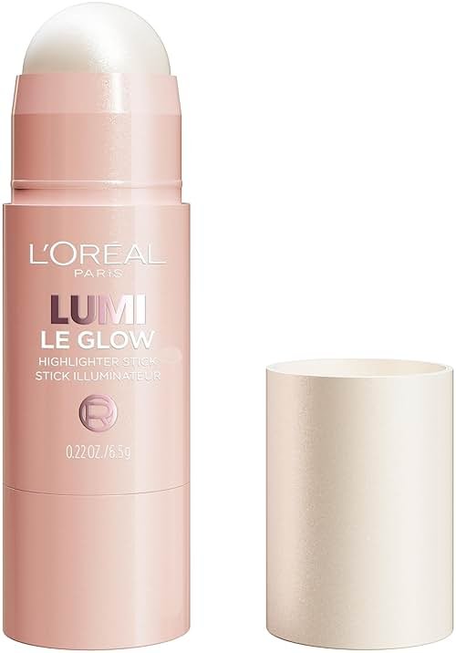 L'Oreal Paris True Match Lumi Le Glow Highlighter Stick, Luminous, Satin, Glowy Highlighter for Face and Body, 630 Crème Chic, 0.17 Oz - Product Image