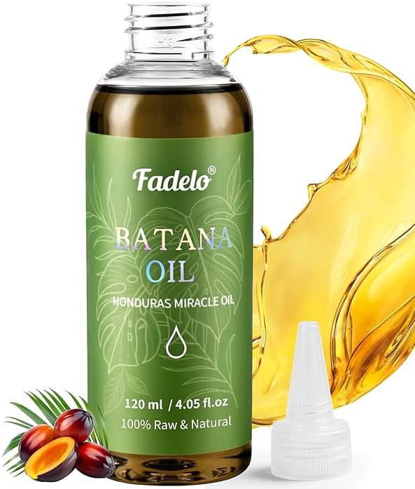 Fadelo Batana Oil - Dr Sebi Organic Oil for Hair Growth, 100% Raw Pure Natural from Honduras, Deeply Nourishing Scalp for Thicker & Stronger Hair, 4.05 fl oz - Product Image