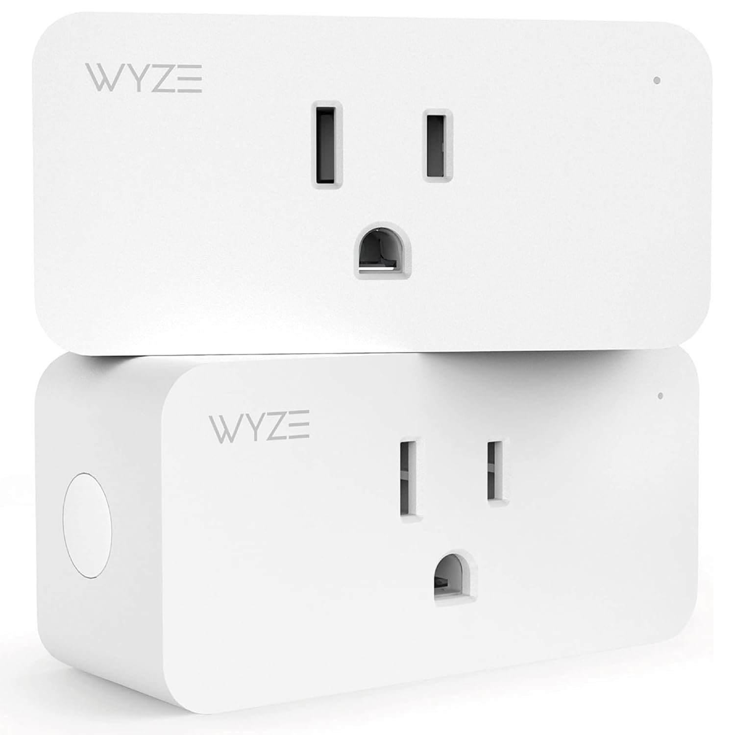 Smart Plug by Wyze Lifestyle, 2.4GHz Smart Home Wi-Fi Plug Outlet Compatible with Alexa, Google Assistant, IFTTT, 15 A, Remote Control, No Hub Required, 2-Pack, Certified for Humans - Product Image