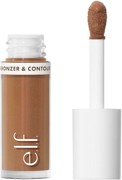 e.l.f. Camo Liquid Bronzer & Contour, Silky Pigmented Formula, Long-Lasting Glow for A Sun-Kissed, Sculpted Finish, Vegan & Cruelty-Free, 3 Light - Product Image