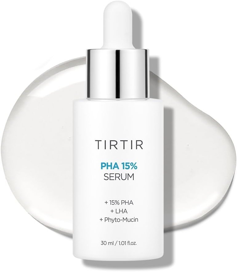 TIRTIR PHA 15% Exfoliating Serum - Hydrating Water Peeling for Smooth, Radiant Skin - Gentle PHA & LHA Formula for Sensitive Skin - Product Image