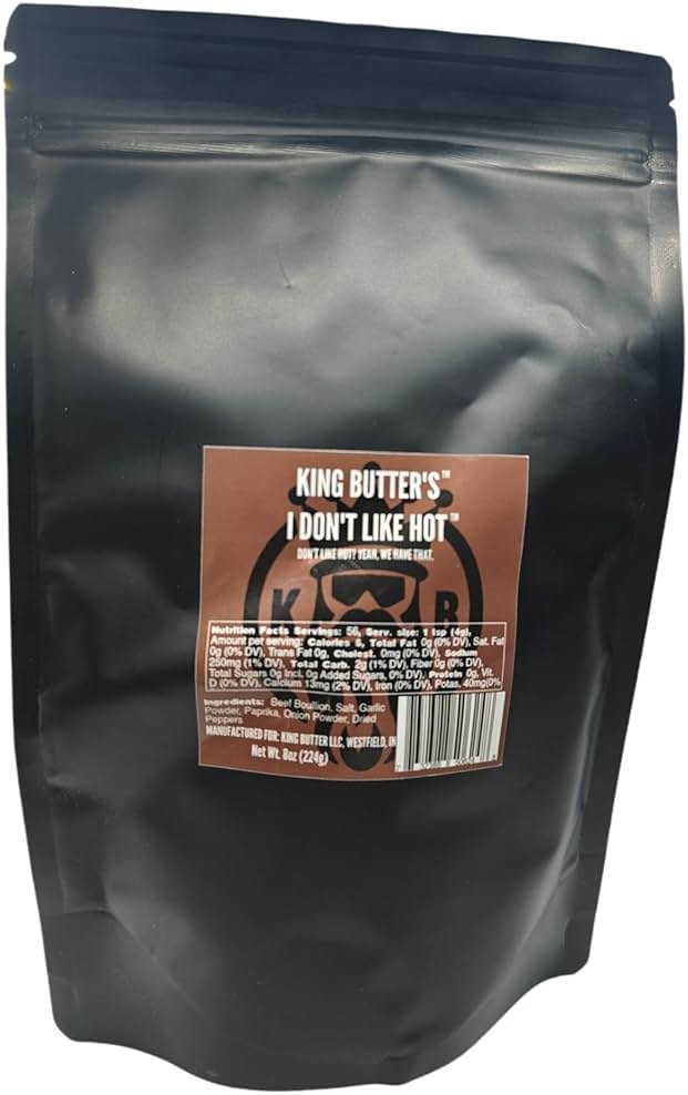 King Butter I Don't Like Hot – Bold Savory Beef Seasoning | Flavor-Rich Spice Blend with Zero Heat | Premium Seasoning for Beef, Stews & Grilling | 8oz by King Butter - Product Image