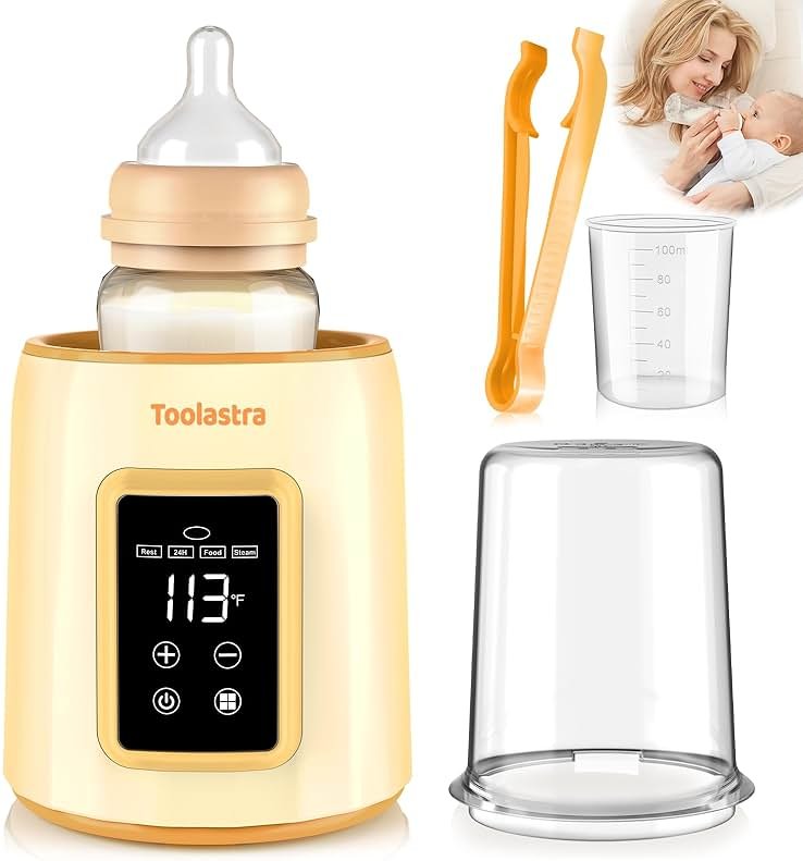 Bottle Warmer, Faster Heating Baby Milk Warmers for All Bottles with Accurate Temp Control Water Bath Tech and Auto Shut-Off, BPA-Free Multifunctional Bottle Warmer for Breastmilk and Formula - Product Image