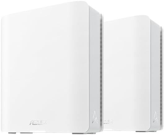 ASUS ZenWiFi BT6 Tri-Band WiFi 7 Mesh, 9.4 Gbps, 5800 sq.ft. (2pk), 2.5G WAN Port, Security and Parental Controls Included, Smart Home Master SSIDs, 4G & 5G Mobile Tethering- BT6 (W-2-PK) - Product Image
