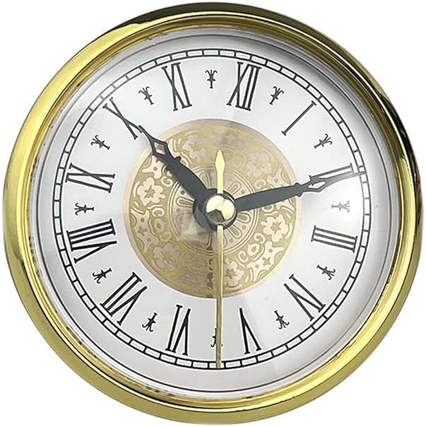 3-1/8Inch(80mm) Clock Insert Roman Numeral Round Watch Insert Trim for Decorating and Gifting - Product Image
