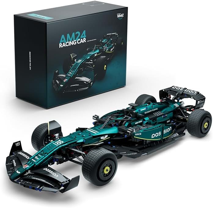 Nifeliz AM24 Formula 1 Racing Car Building Set, 1:8 Scale Collectible Set for Adults, Authentically Detailed Build and Display Model for Home or Office Décor (2351PCS, NF10279) - Product Image