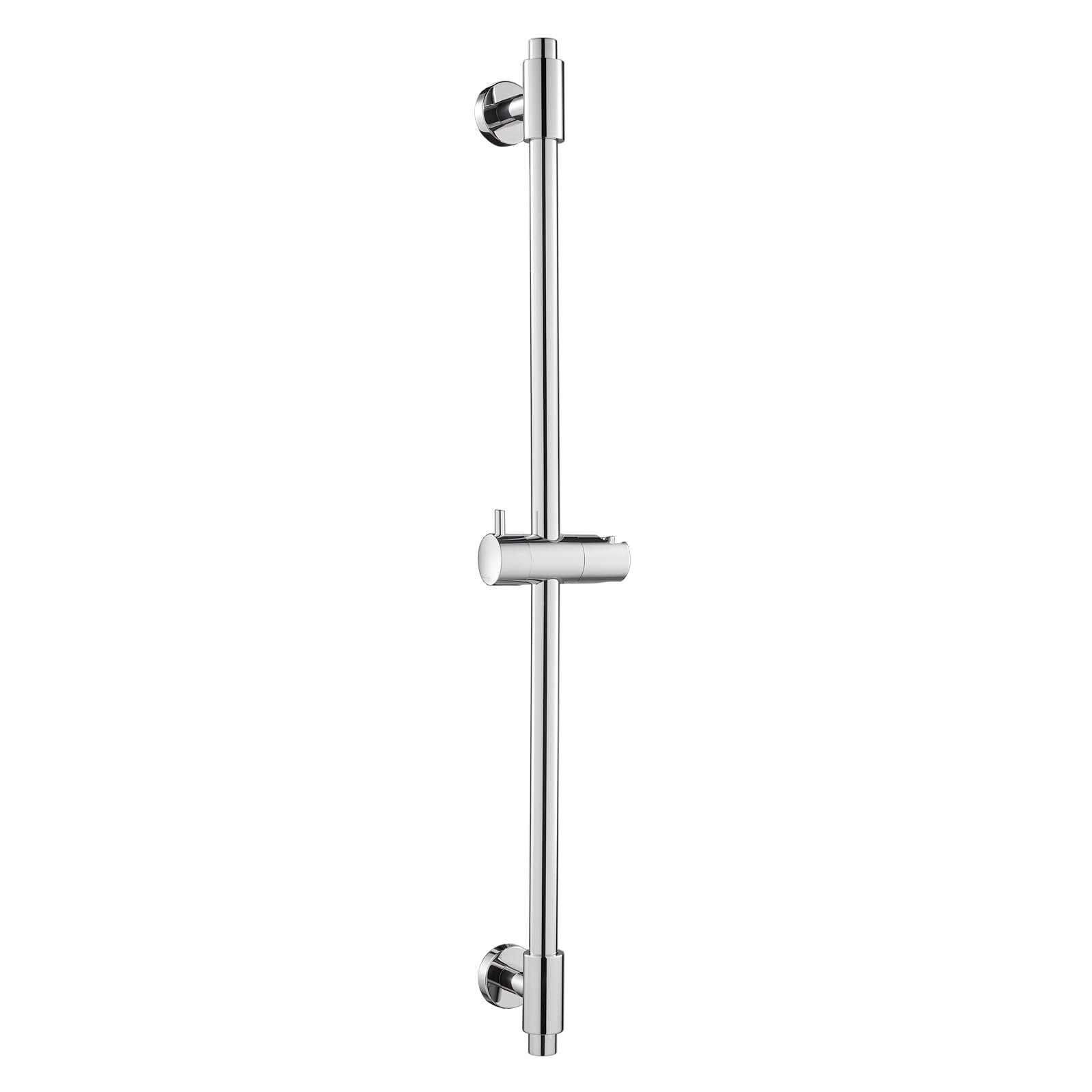 ROVOGO Shower Slide Bar 30-Inch with Holder, 304 Stainless Steel Vertical Slide Bar with Adjustable Wall Brackets for Flexible Install, Screw-Mount, Chrome - Product Image