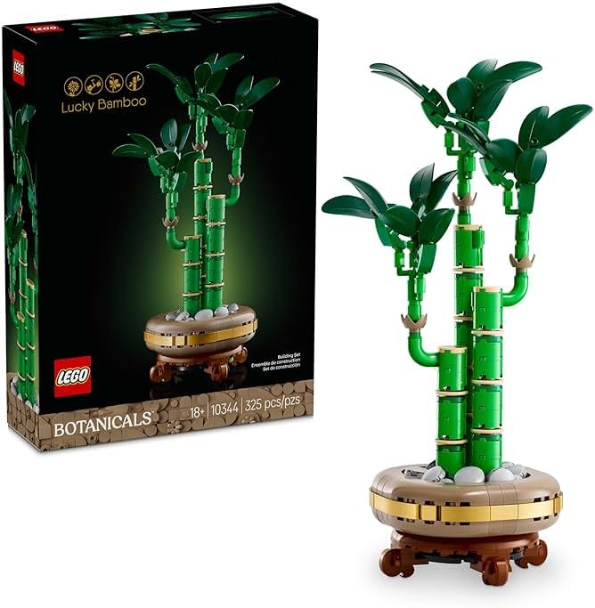 LEGO Botanicals Lucky Bamboo Building Set - Artificial Plant for Indoor Home Décor, Adults Ages 18+ - Gift for Birthdays for Him - Fake Plant Decoration for Table, Desk, Office - 10344 - Product Image