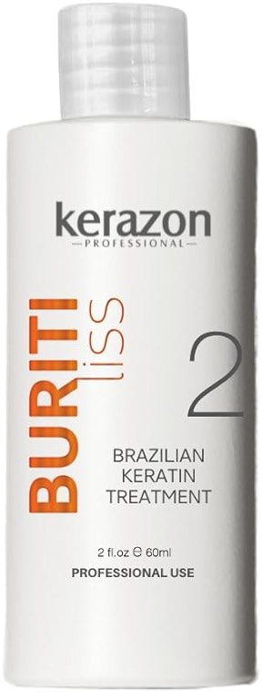Brazilian Keratin Treatment Kerazon Buriti Liss, 2 fl oz 60ml - For All Hair Types (Pack of 1) - Product Image