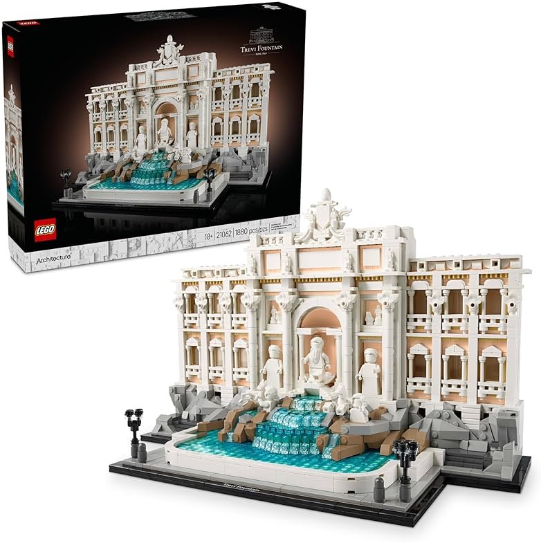 LEGO Architecture Trevi Fountain Building Set - Collectible Model of Italian Landmark for Display for Adults, 18+ - Gift for Women & Men - 21062 - Product Image