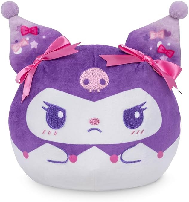 TeeTurtle My Melody and Kuromi Anniversary Edition Reversible 6" Plushie - Pink and Purple - Cute Kawaii Soft Stuffed Animal - Product Image