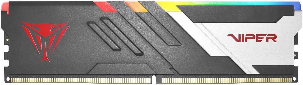 Patriot Memory Viper Venom RGB DDR5 RAM 16GB (1X16GB) 6000MHz CL30 1.35v UDIMM Desktop Gaming Memory Compatible with Intel XMP/AMD Expo - PVVR516G60C30 - Product Image