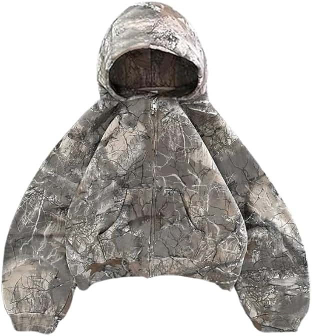 Woman Leopard Cheetah Print Hoodie Camo Hoodie Oversized Sweatshirts Y2k Graphic Hoodies 2000s Streetwear - Product Image