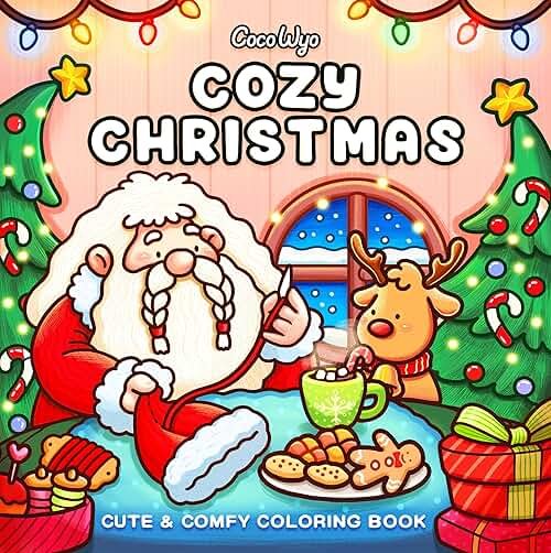 Cozy Christmas: Coloring Book for Adults and Kids (Cozy Spaces Coloring) - Product Image