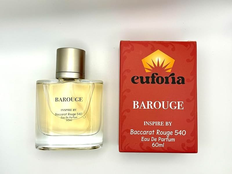 Ambery Saffron Eau de Parfum | Long-Lasting Unisex Luxury Fragrance | 540 Impression | Baccarat Rouge 540 Perfume Women - Product Image