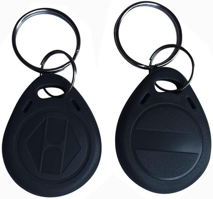 125khz RFID fob Writable RFID Tags T5577 RFID Card 125khz fob(10 Pcs) for RFID Writer,Compatible with 1386 1326 H10301 Format Readers and Access Control Systems - Product Image