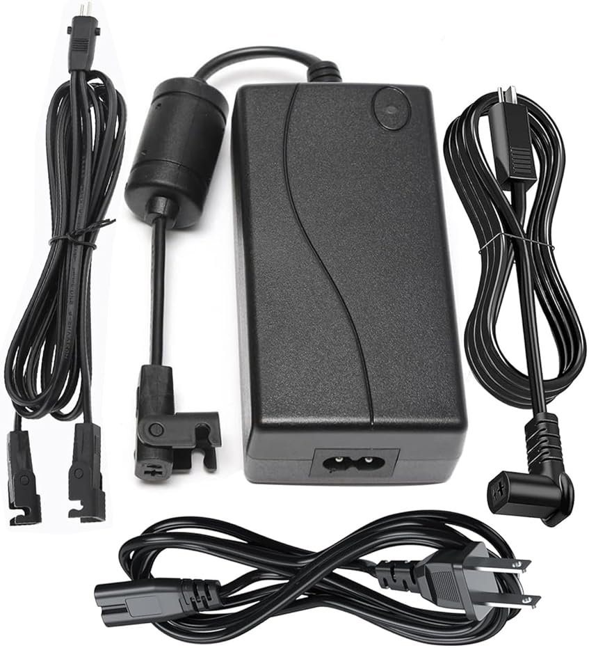 Universal Dual Motor Power Supply Transformer with AC Power Cord, L Shape DC Extension Cable and Y Splitter Cord,29V 2A Recliner Power Supply Kit-4-Piece for Recliner, Lift Chairs and Sofa - Product Image