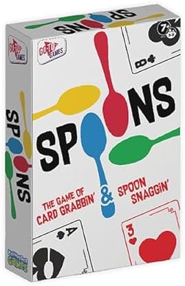 Spoons Games, Card Games for Kids - Deck of Cards, 3-5 Multi-Player Card Game, Ages 7+ - Product Image