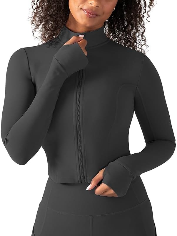 YITTY Active Women's Ultraluxe Full Zip Jacket, Athleisure, 4-Way-Stretch, Thumbholes - Product Image