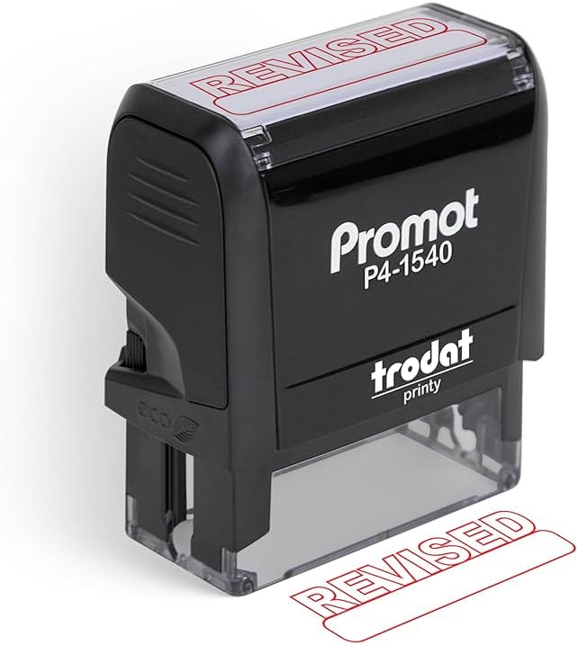Promot Revised - Self Inking Rubber Stamp - Ink Stamps - Product Image