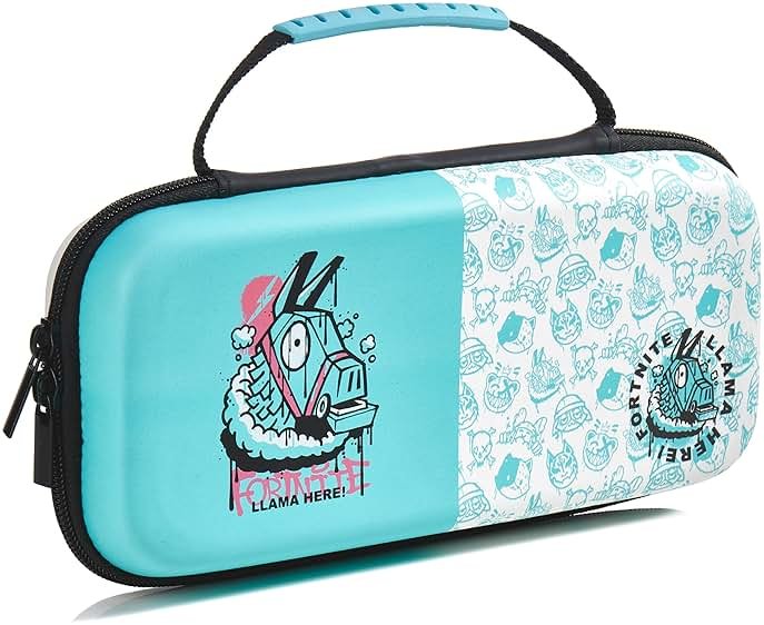 Numskull Fortnite Llama Hard Shell Travel Case for Nintendo Switch and OLED Model Console - Fits 10 Games and Switch Accessories - Product Image