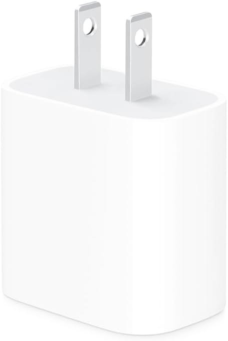 Apple 20W USB-C Compact Power Adapter: Fast and Convenient Charging, Type C Wall Charger - Product Image