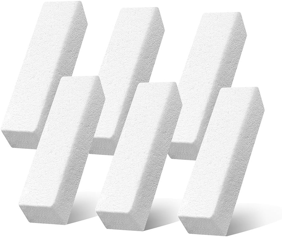6 Pack Pumice Stone for Cleaning,Scouring Stick,Pumistone for Toilet, Pool, Bathroom, Sink (White D) - Product Image