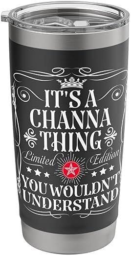 Channa Name Its A Channa Thing You Wouldn't Understand Stainless Steel Insulated Tumbler - Product Image