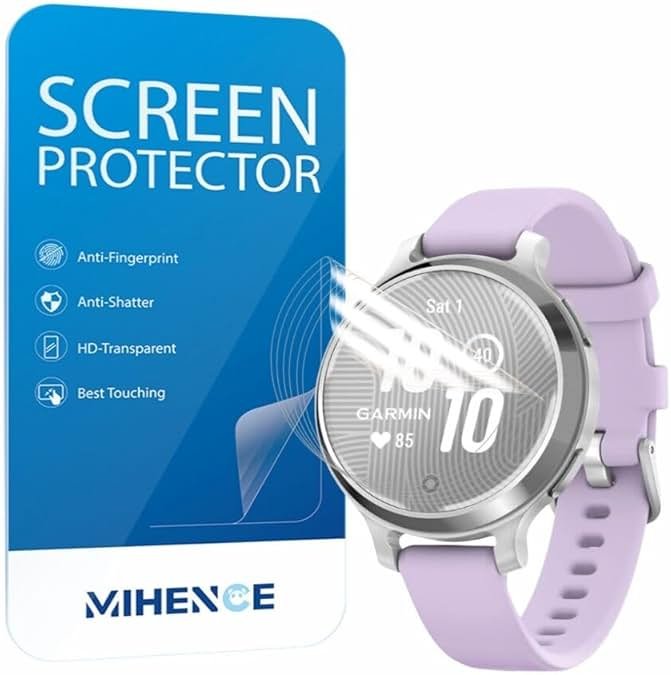 MIHENCE Screen Protector Compatible for Garmin Lily 2 Active Smartwatch, TPU HD Protective Film (6 PCS) - Product Image
