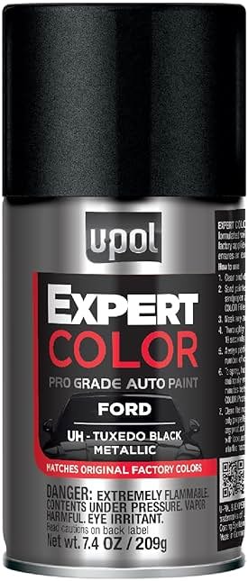 U-POL Expert Color, For Ford UH, Automotive Spray Paint, Professional Grade, Long-Lasting, Easy-To-Use, Tuxedo Black Metallic - Product Image