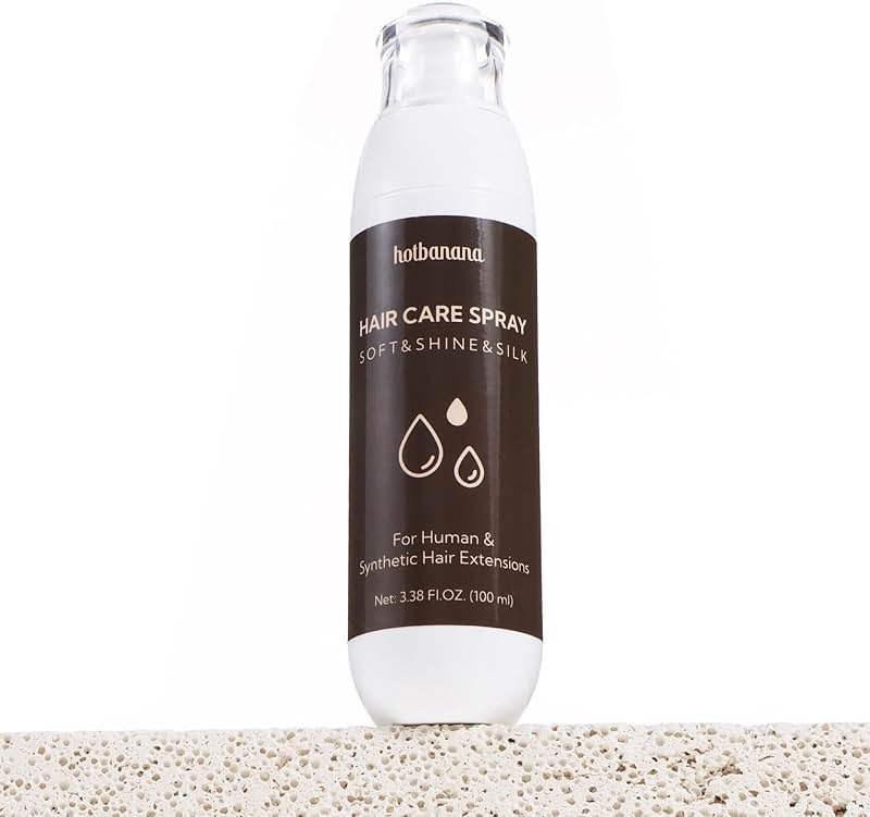 hotbanana Leave-in Conditioner Spray, Anti-Frizz Conditioning Hair Detangling Spray for All Hair Types Detangler Leave in Conditioner Heat Protectant for Curly, Dry & Damaged hair 3.38Oz - Product Image