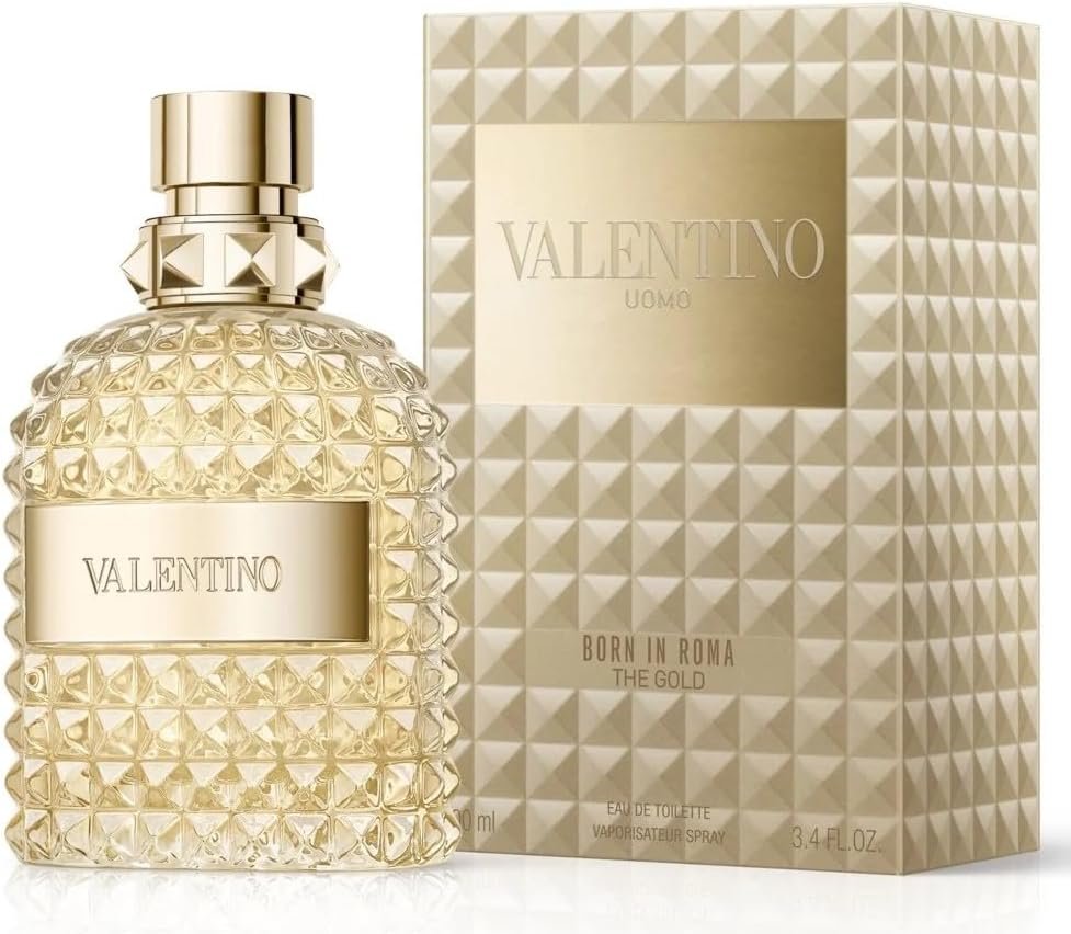 Valentino Uomo Born In Roma The Gold EDT 3.4 oz / 100 ml Spray For Men - Product Image