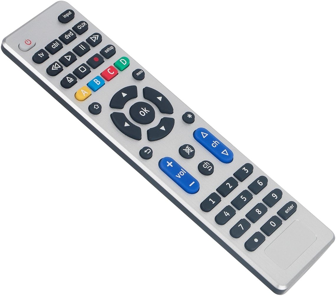 Universal Replaced Remote Control -ALLIMITY- Fit for VIZIO LG Samsung Sony Philips Hisense TCL Toshiba Funai Soundbar TV HDTV Set Top Box DVD Blu-ray VCR TV/DVD Combo Home Theater Remote Control - Product Image