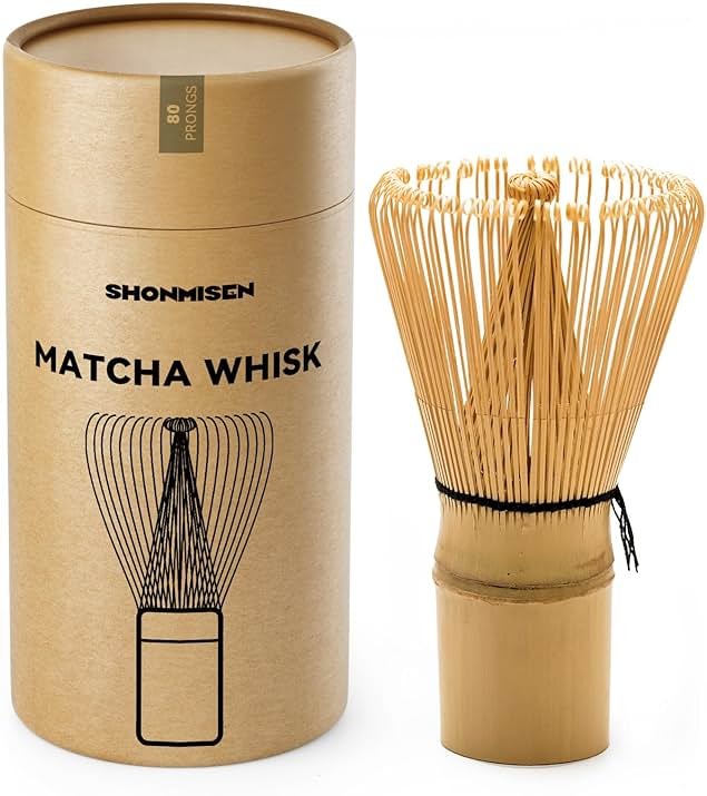 Bamboo Matcha Whisk 80/100/120 Prong, Traditional Japanese Chasen Matcha Stirrer -Authentic Japanese Bamboo Whisk For Matcha Tea (80prongs) - Product Image