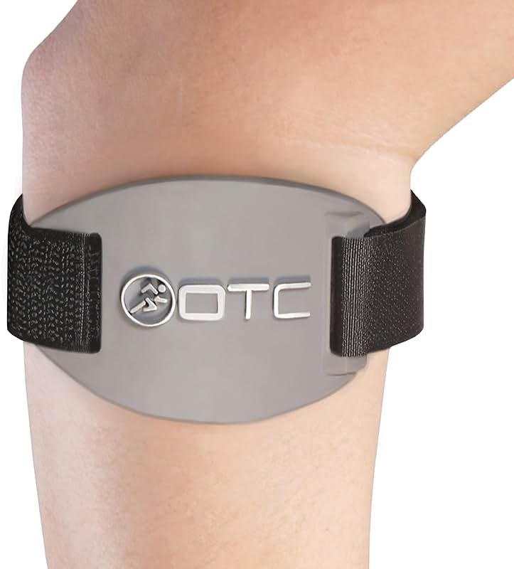 OTC Forearm Compression Strap for Tennis Elbow, Golfers Elbow, Recovery, Graphite Color, Adjustable/Universal - Product Image