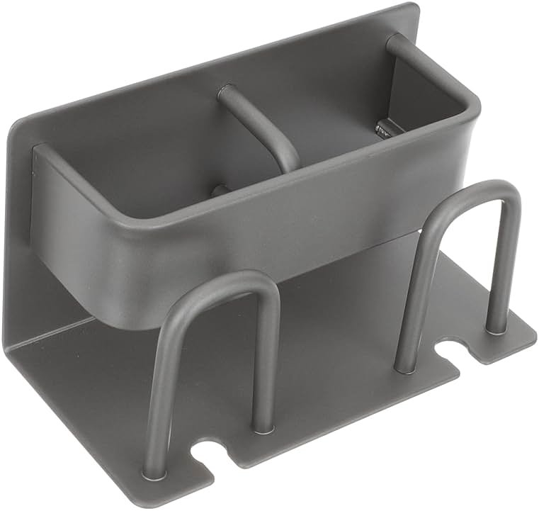 Hoement Multi-Functional Wall-Mounted Toothbrush Holder and Cup Stand for Bathroom Storage No Drilling Required for Couples Easy Installation and Organization - Product Image