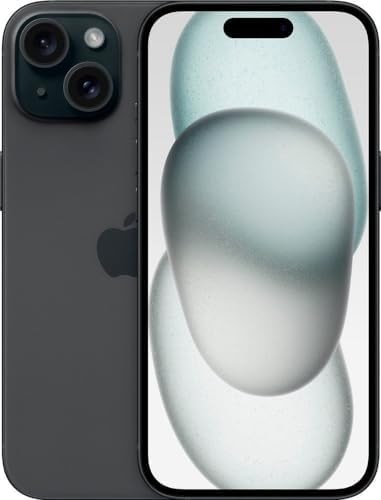 Apple iPhone 15, 128GB, Black - Locked to Cricket (Renewed) - Product Image