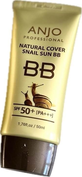 Natural Cover Snail Sun BB Cream SPF 50+PA+++ 50ml X 1EA / Makeup Base/Snail Mucus/Korean Cosmetics - Product Image