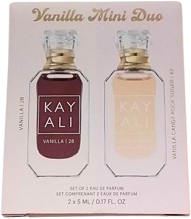 KAYALI Mini Vanilla Perfume Duo Set 2 X 5 ml (Vanilla Candy Rock Sugar 42 Eau de Parfum and Vanilla 28 Eau de Parfum) - Product Image