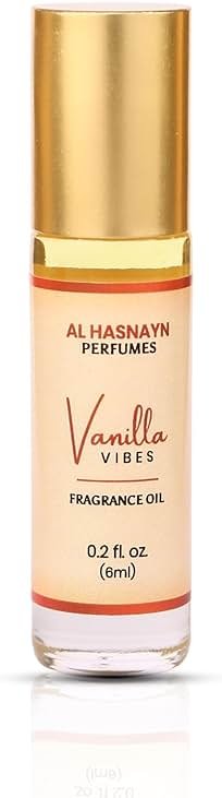 AL HASNAYN Vanilla vibes Fragrance Oil Roll-On Perfume 6ML 0.20 fl oz |Rollerball perfume |Alcohol free| Long Lasting | Gifts for men women| - Product Image