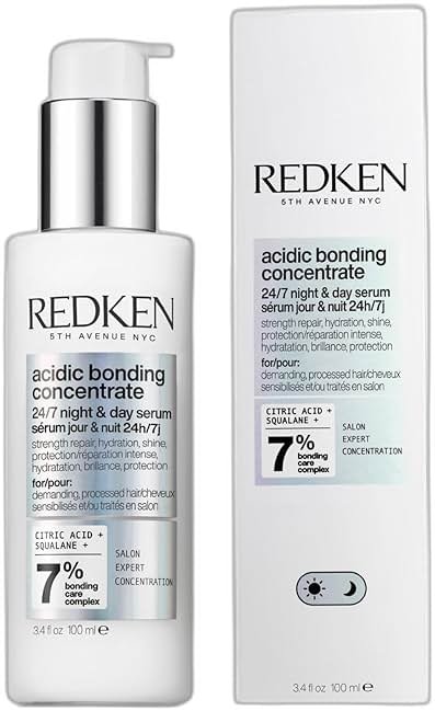 Redken Acidic Bonding Concentrate 24/7 Night & Day Serum For Damaged Hair - Nourishes & Restores, Overnight Hair Repair & Protection, Lightweight & Anti-Frizz - Product Image