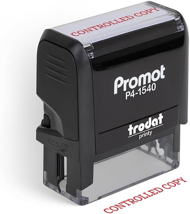 Promot Controlled Copy - Self Inking Rubber Stamp - Ink Stamps - Product Image