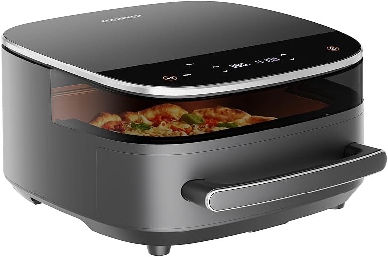 Large Air Fryer 6QT, 11-in-1 Fast Cooking Air Fryer with Top & Bottom Heating, No Flip Needed, Quiet 50dB, Family Size Digital Air Fryer for Healthy Meals, Fits a 12" Pizza or Steaks - Product Image