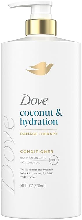 Dove Conditioner Coconut & Hydration for Dry Hair with Bio-Protein Care Technology and Coconut Oil 28 Fl Oz - Product Image
