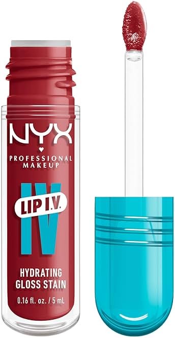 NYX PROFESSIONAL MAKEUP Lip IV Hydrating Glossy Lip Stain with 12HR Hydration - Bubblegum Burst (Pink) - Product Image